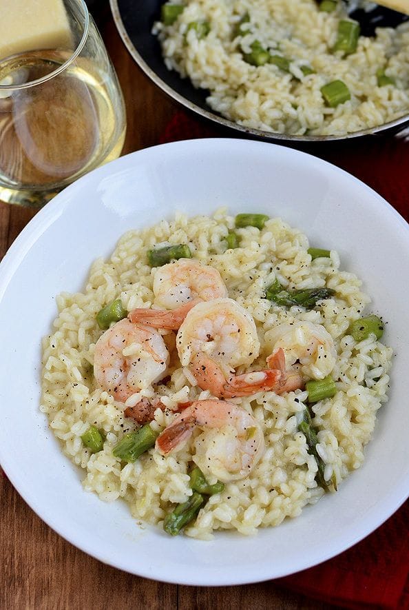 Shrimp Risottos Calorie 519, Protein 42, Carbs 47.1, Fat 24