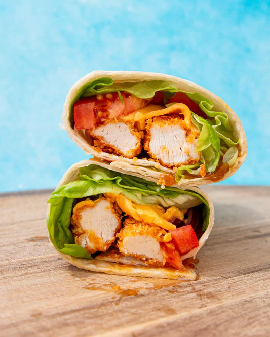Crispy chicken Sandwich.  Calorie: 267, Protein : 30, Fat: 08, Carbs: 14.5