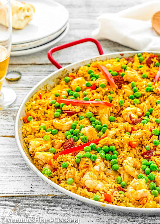 Paella Rice      Calorie 435, Protein 37.3, Carbs 52, Fat 8.7