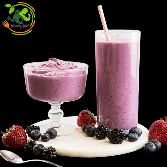 Mix Berry Vanilla Protein.  Calorie 280, Protein  29, Carbs 18.7, Fat 15.3