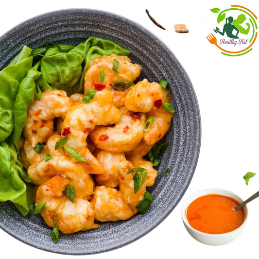 Dynamite shrimp  calorie 295, Protein 29, Carbs 23, Fat 19.5